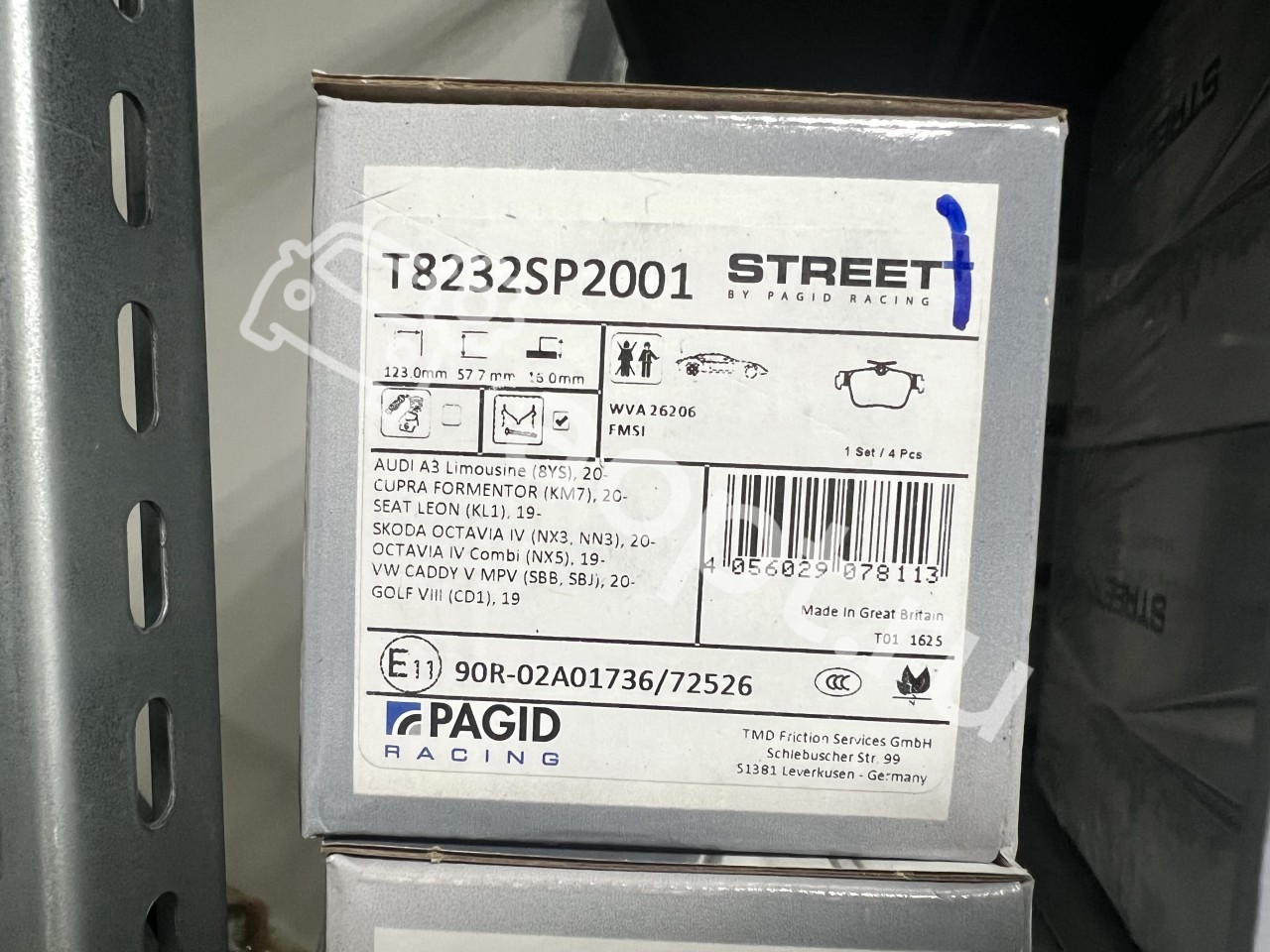 Pagid SP Street+ зад 310мм VAG Audi S3, RS3 8Y, Volkswagen Golf 8 R, Tiguan, Arteon, Skoda Octavia A8 RS, Seat Leon, Formentor Cupra