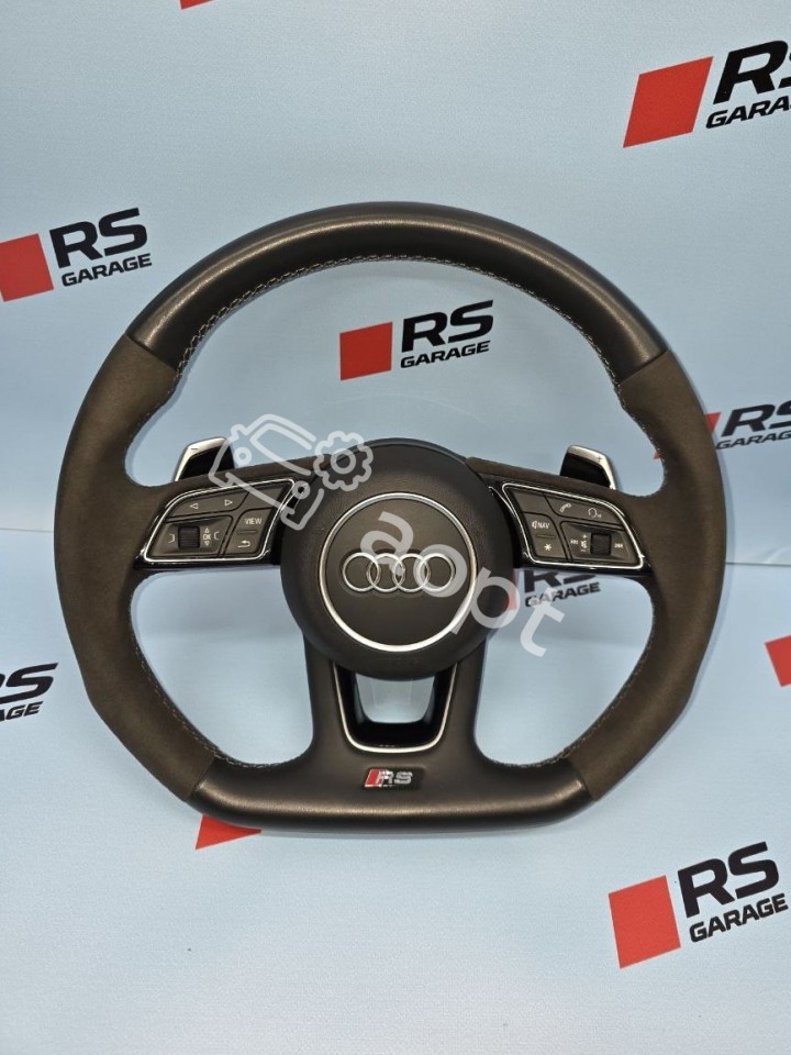 Спортивный, скошенный руль с лепестками оригинал Audi A3, S3, RS3 8V