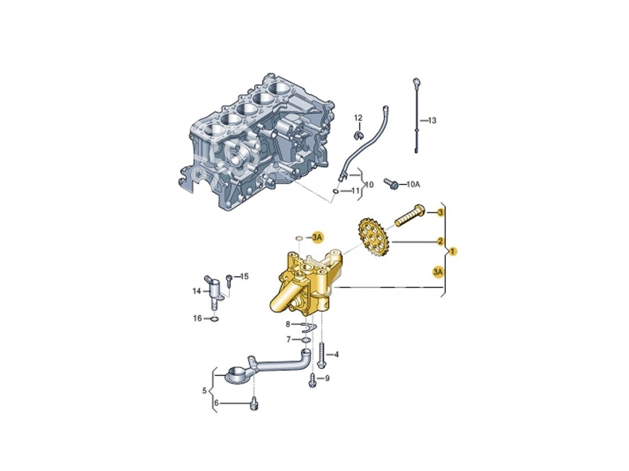 Масляный насос оригинал VAG Audi 2.5 TFSI CZGB, CTSA, CEPA, CZGA, RS3 8P, 8V, RSQ3, TTRS