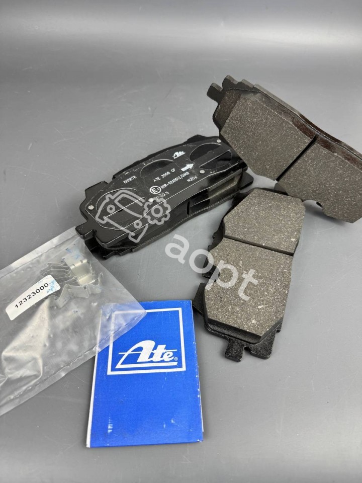 Передние тормозные колодки ATE VAG Akebono 6pot, 350, 375, Audi S4 B9, S5, A6 C8, A7, Q7, Q8, Volkswagen Touareg