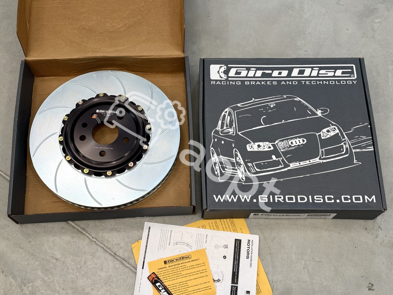 Girodisc составные передние тормозные диски Audi RS3 8Y, Akebono 6pot 375x36mm