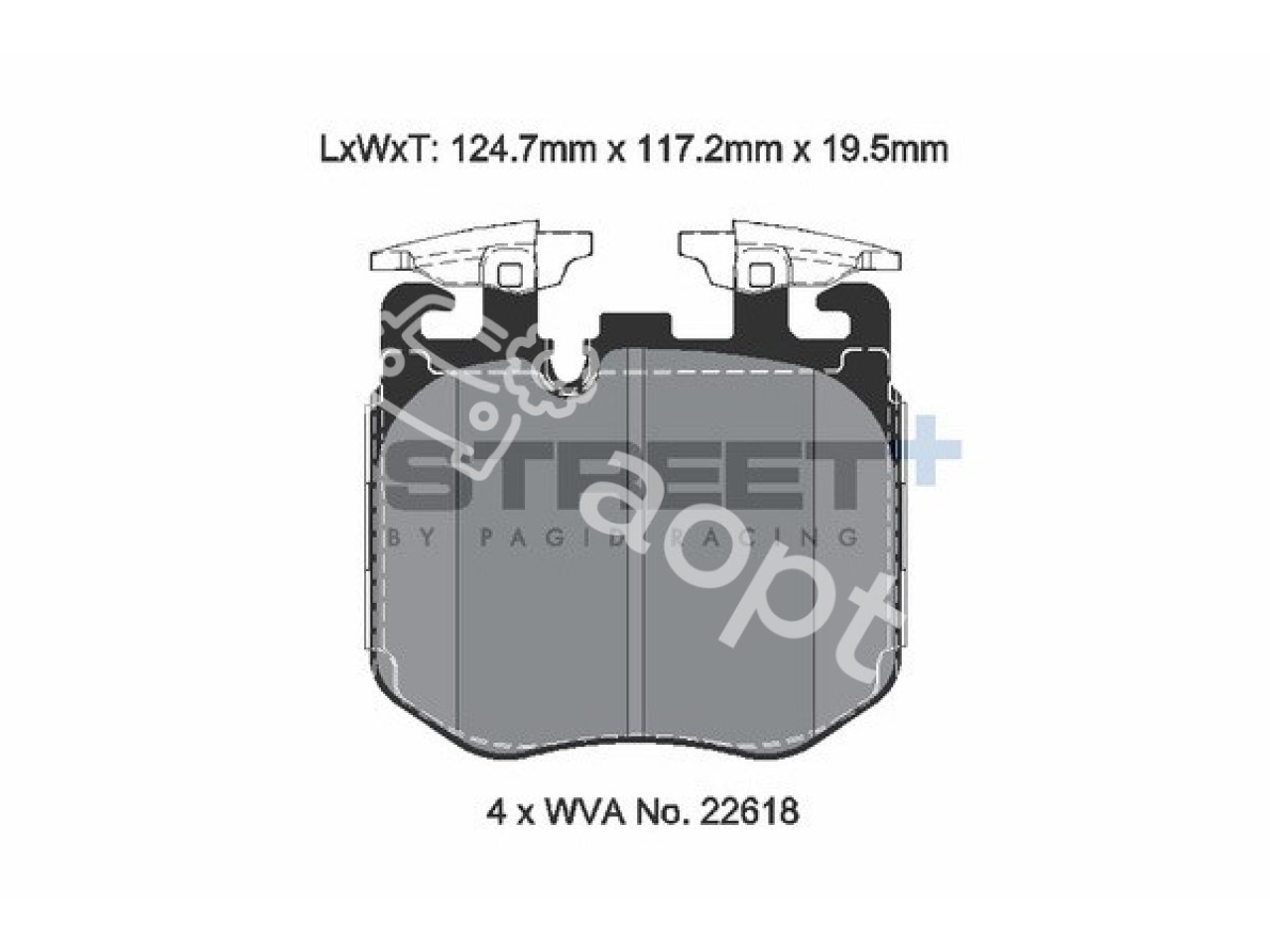 Pagid SP Street+ передние тормозные колодки Brembo 4pot 395мм BMW G30, G31, G32, X5 G05, X6 G06, X7 G07, Rolls-Royce Cullinan, Phantom, Ghost
