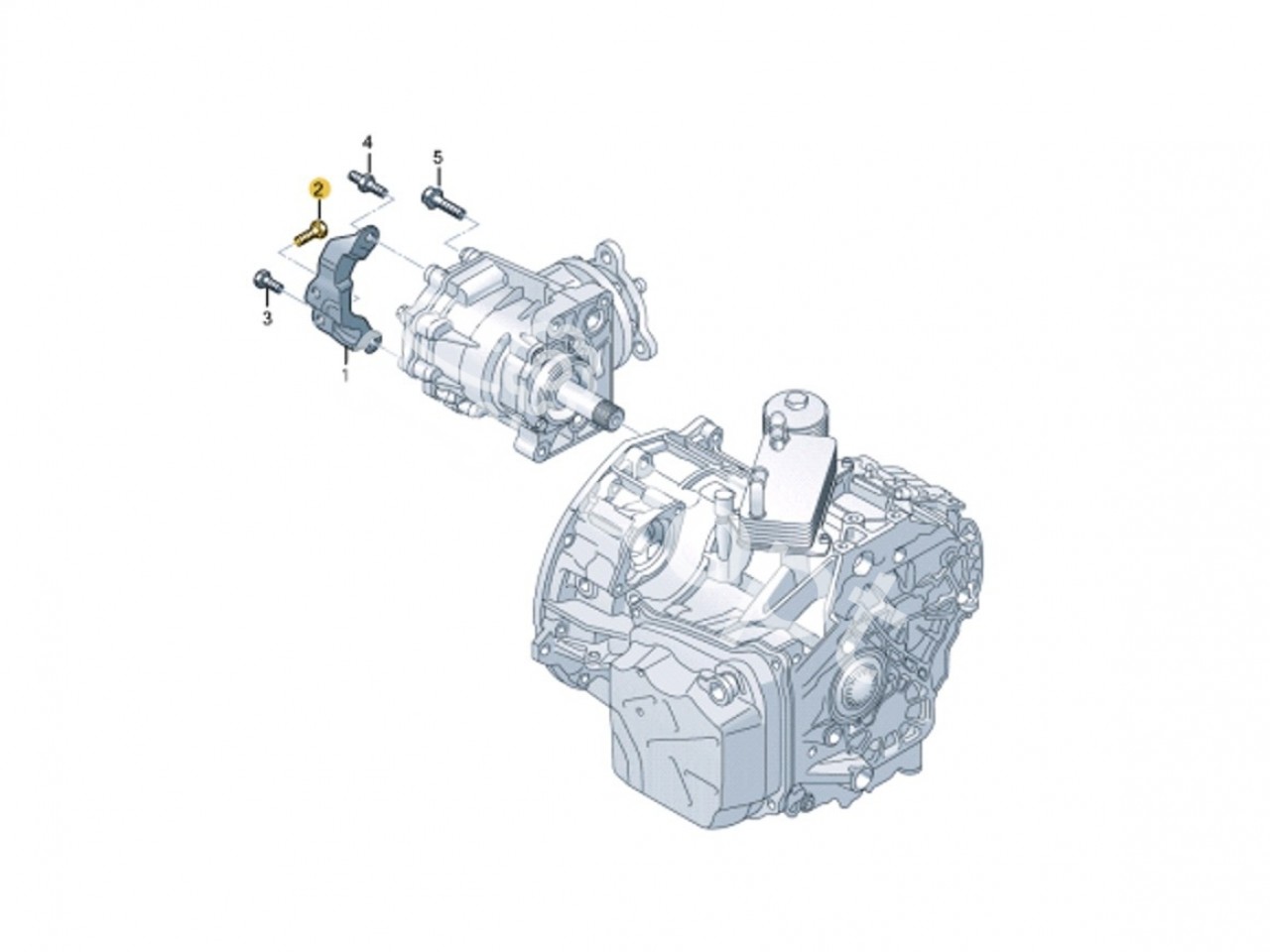 Болт M10X20 кронштейна углового редуктора КПП DSG DQ500, VAG Audi RS3, TTRS, Q3, RSQ3