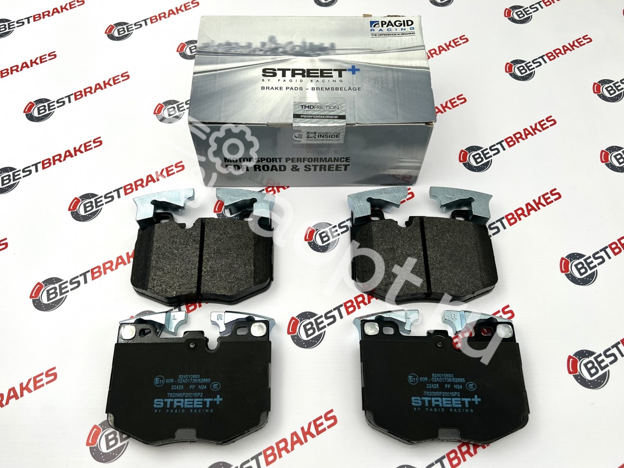 Pagid SP Street+ спортивные тормозные колодки Brembo 4pot, BMW G-Series, Toyota Supra A90 mk3