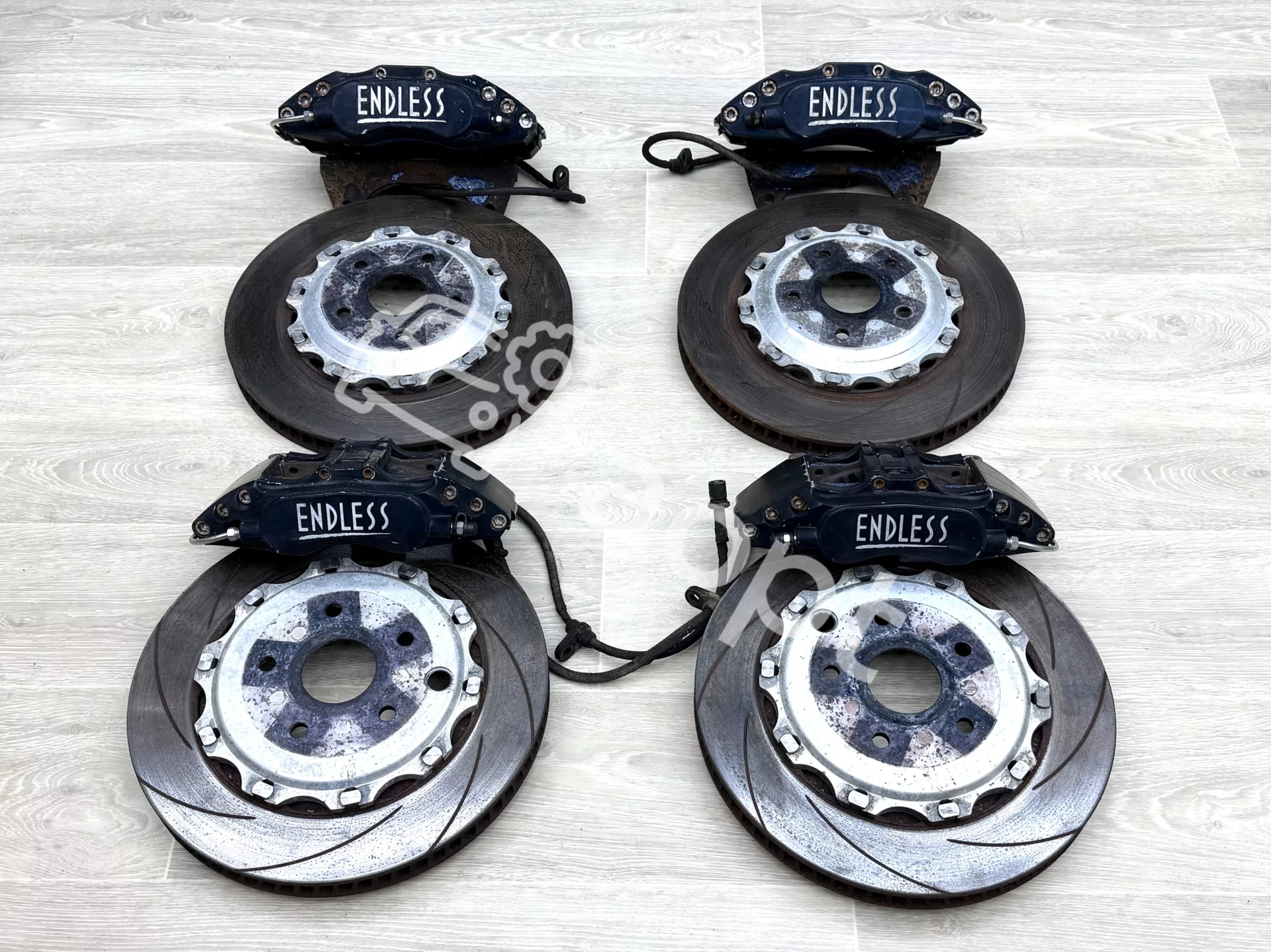 Комплект тормозов ENDLESS 6pot, 4pot, Subaru Impreza WRX STI GRB