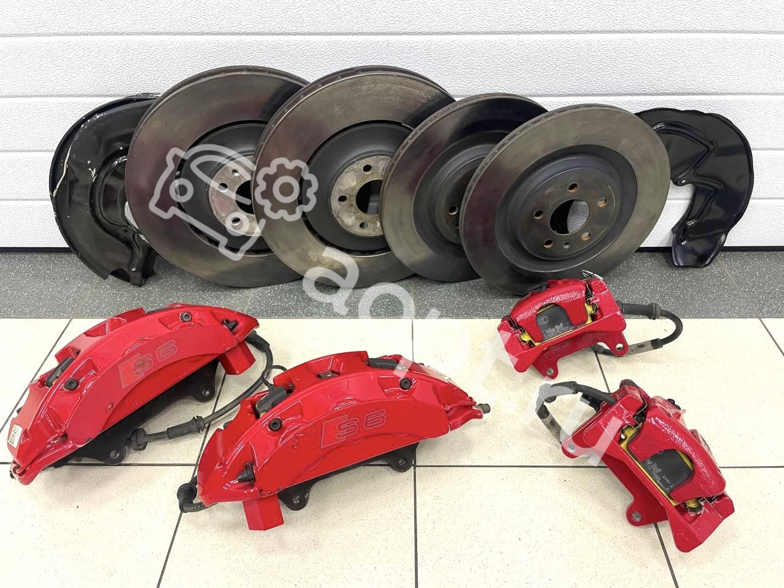 Тормоза Brembo 6 pot 400, 356 оригинал Audi S6 C7, S7, A8 W12 6.0  (4G0615107F) - купить в Москве