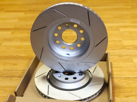 Задние тормозные диски с насечками для Audi, Volkswagen, Skoda, Seat 310x22mm