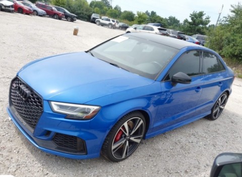Разбор Audi RS3 8V Sedan 2019, 2.5 TFSI DAZA, DSG DQ500 TTU, цвет Arablau