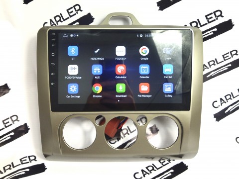 Магнитола Ford Focus 2 на Android с навигацией, Bluetooth, Wi-Fi, GPS, USB, AUX, рамка под кондиционер