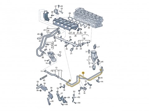 Трубка топливная ТНВД VAG Audi 2.5 TFSI CZGB, CTSA, CEPA, CZGA, RS3 8P, 8V, RSQ3 8U, TTRS 8J